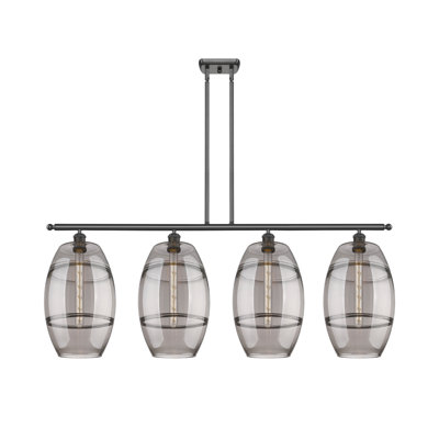 Luminaire suspendu rond / ovale pour îlot de cuisine à 4 lumières Dundrod