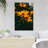 Yellow Flower In Tilt Shift Lens 9 - 1 Piece Rectangle Graphic Art Print On Wrapped Canvas-9935509