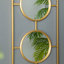 Miroir mural 3 pièces dans un cadre rectangulaire doré, décoration murale pour le salon de la chambre à coucher, 43 po x 16 po