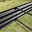 Lit de jardin surélevé en métal noir, 7,6 x 3,7 x 0,98 pi, facilitant l'entretien des plantes - L 7,6 pi x l 3,7 po x H 0,98 po - noir, convient à diverses plantes-280840456-280840463