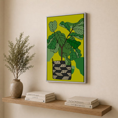Potted Elephant Ears by Jen Bucheli - Graphic Art on Canvas