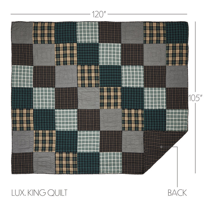 Pine Grove Cotton Plaid Quilt