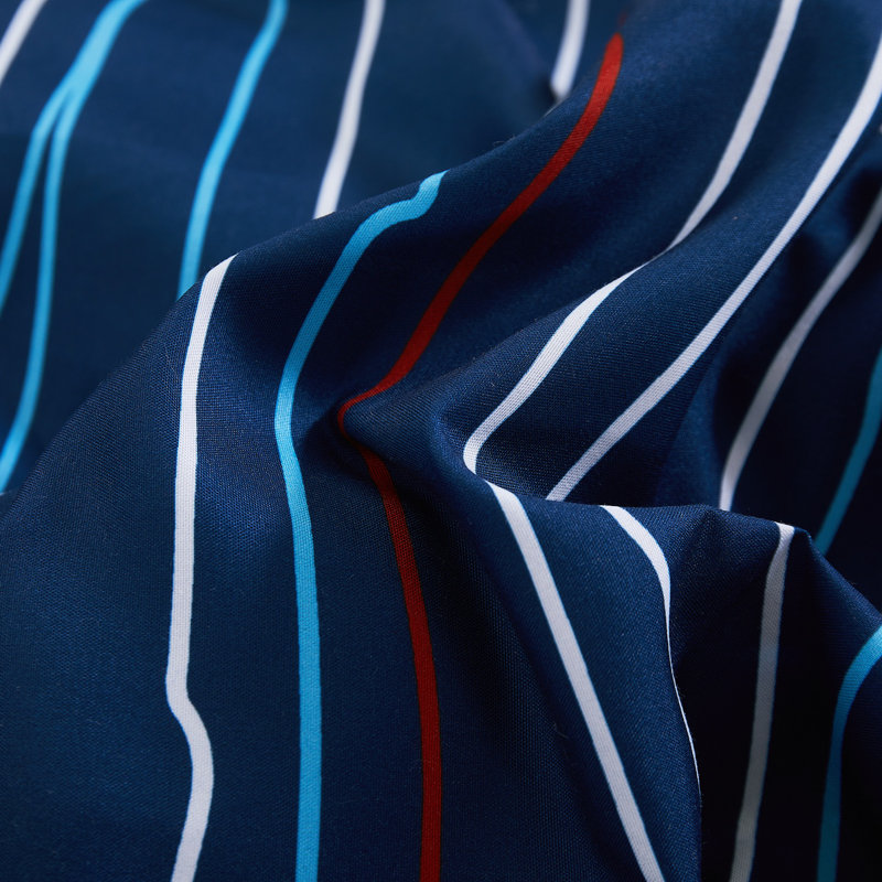 Velvet Striped Comforter Set, Twin Comforter + 1 Sham