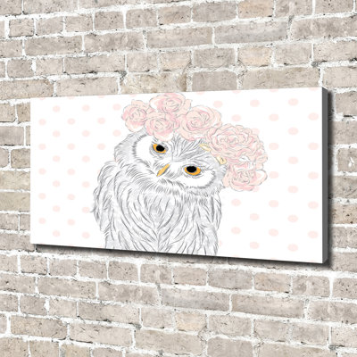 Owl In A Wreath - Print