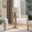Table d'appoint en similicuir 18 po Mersudin