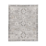 Lukens Hand Woven Recycled P.E.T Geometric Area Rug in Gray/Brown/Ivory