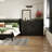 Commode 2 tiroirs 2 tiroirs avec finition noire