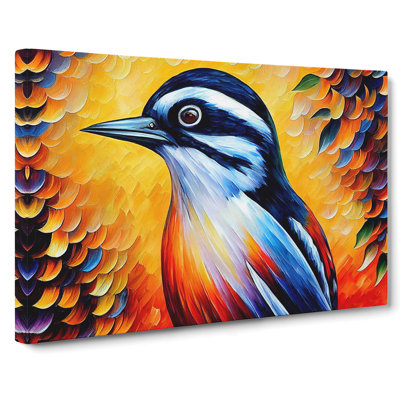 Woodpecker Bird Vol.2 Abstract - Wrapped Canvas