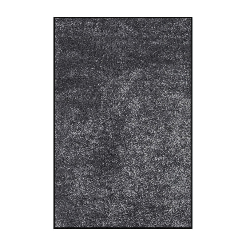 Tapis contemporain noir, Rectangle 8 pi x 10 pi