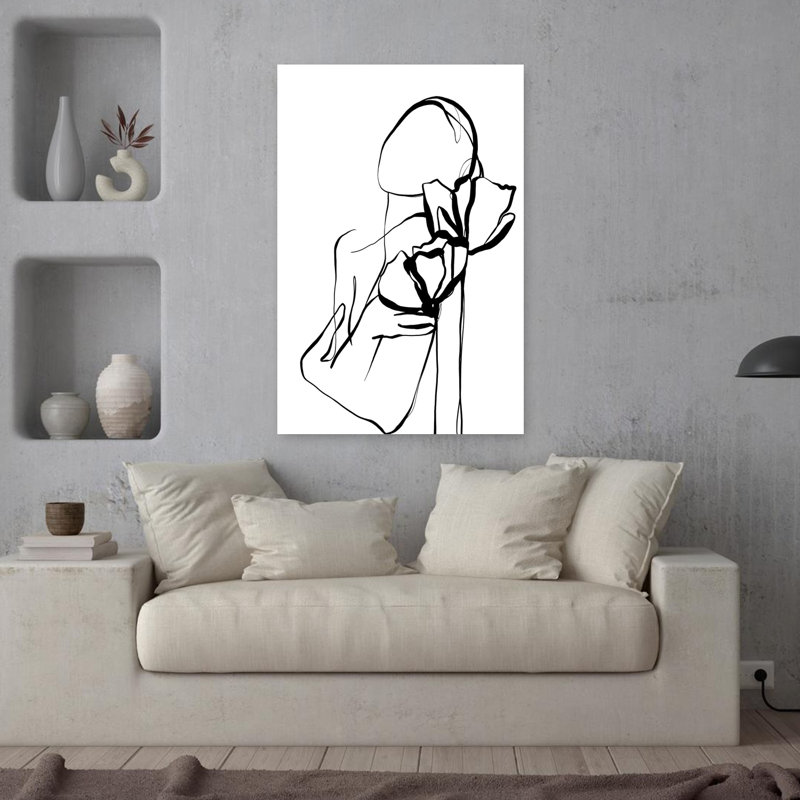 Art contemporain, art contemporain abstrait, H 36 po x l 24 po