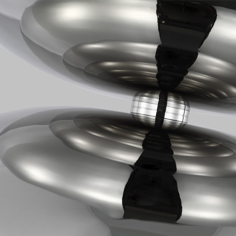 Shanti 2 - Light LED Pendant, Polished Nickel, 26" W x 26" D x 21.2" H