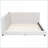 Queen Size Linen Upholstered Platform Bed Frame with USB Ports, No Box Spring Needed, Beige for Bedroom