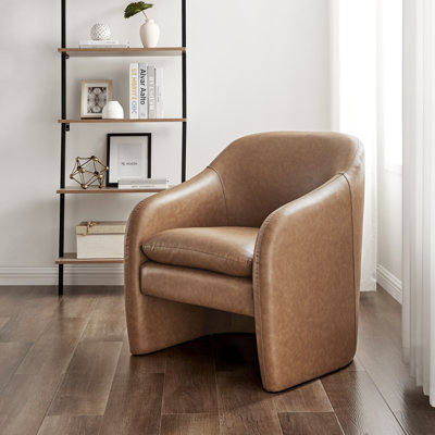 Sellner Upholstered Barrel Armchair