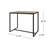 51.25'' D Rectangular 4-Person Acacia Wood and Iron Bar Height Patio Dining Set -950532991