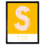 St Louis City Map St Louis Yellow by Wee Blue Coo - Single Picture Frame Typography