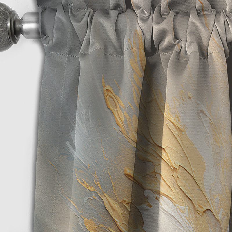 Rideau occultant à motif abstrait Golden Golden Surge, L 52 po x L 108 po