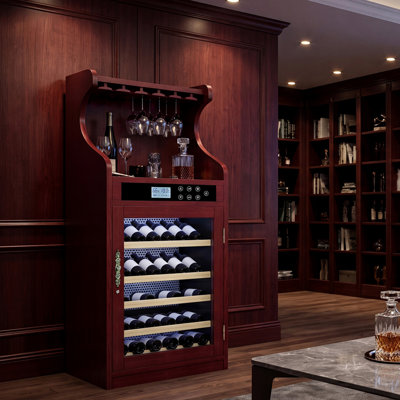 50 To 70% Humidity Wine Connoisseurs Wine Cooler And Cabinet Low Noise