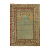 Vintage One-of-a-Kind 4’8 " x 5’5 " Hand Knotted Area Rug
