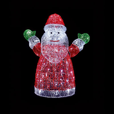Soft Acrylic LED Santa Figure