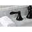 Kingston Brass NuFrench Two-Handle 3-Hole Deck Mount Widespread Bathroom Faucet with Brass Pop-Up Drain-49495264