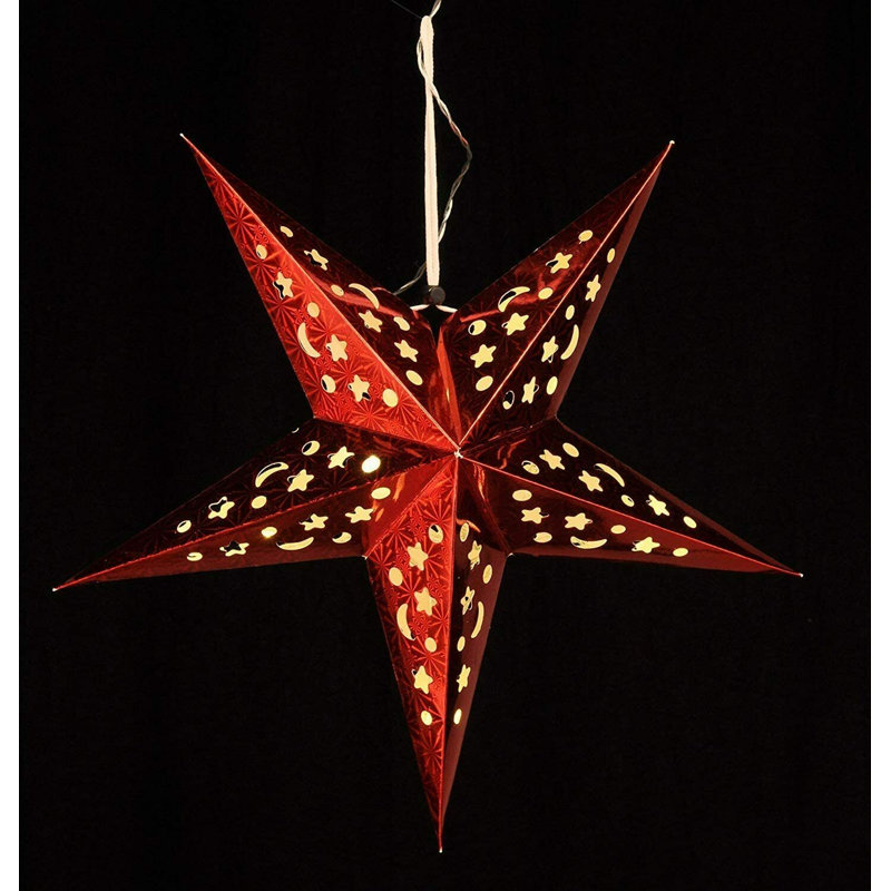 LED Lighted Window Décor, Red