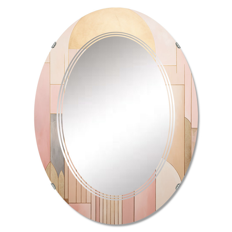 Megill - Miroir mural moderne ovale, 30 po x 20 po