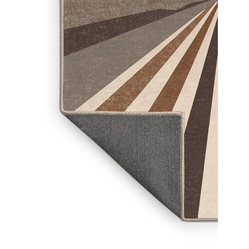 Tapis doux et moelleux éclectique Kamena, 8 x 10