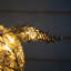 Gold Glitter Reindeer 110cm with 70 LED Lights