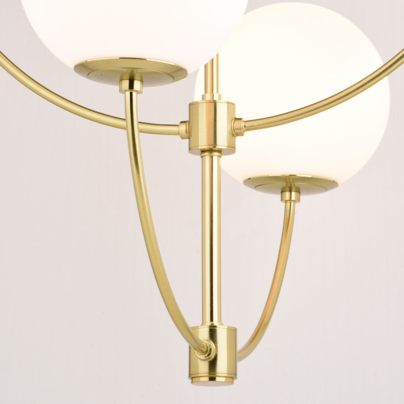 Krystalle 4 - Light Steel Dimmable Globe Chandelier