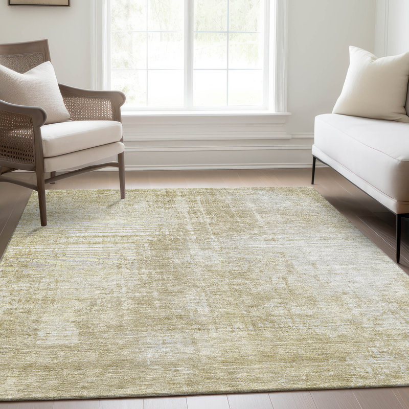 Lamanna Washable Abstract Indoor / Outdoor Rug, Rectangle 2'6" x 3'10"