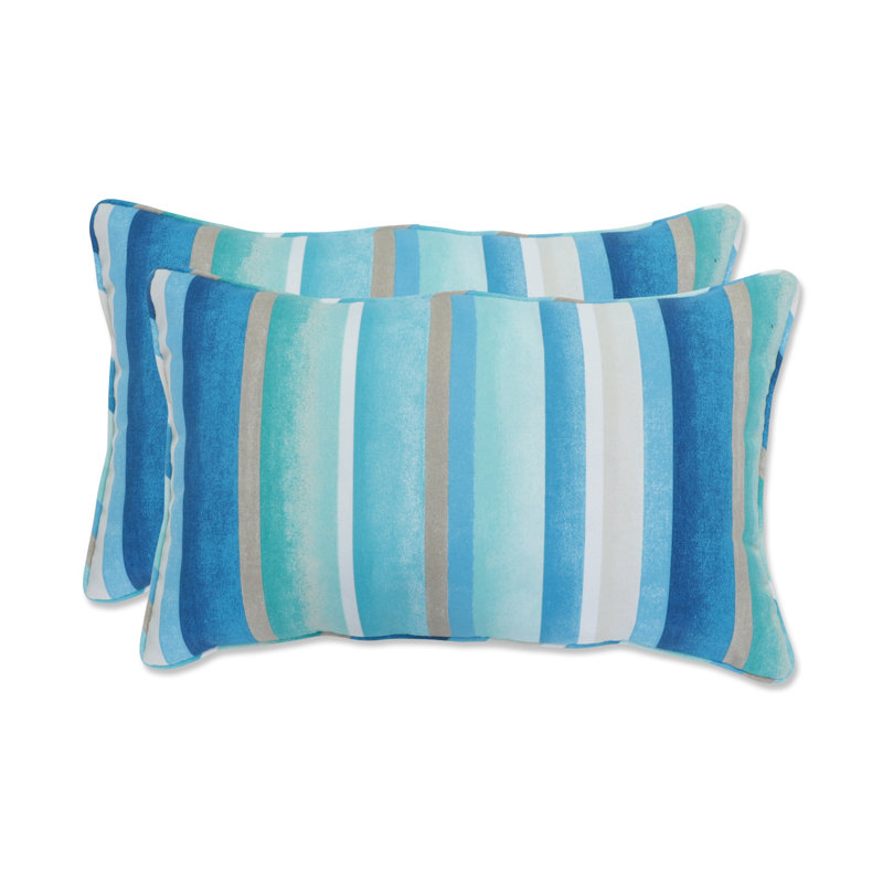 Striped Outdoor Throw Pillow