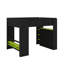 Full Size Wood Bunk Bed With Height-Adjustable Desk,Wardrobe,Ample Storage Space And RGB Light-175859115