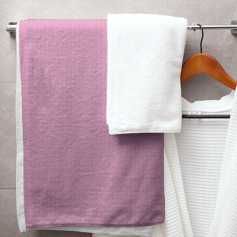 Katelyn Elizabeth Bath Towel, Pink/Blue