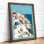 Mediterranean Hillside Coastal - Framed Print-8258288-8258300