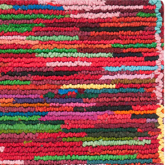 Nantucket Pink and Multicolor Hand-Tufted Cotton 10' x 14' Area Rug