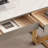 White Rectangular Manufactured with 6 drawers desk-108295559