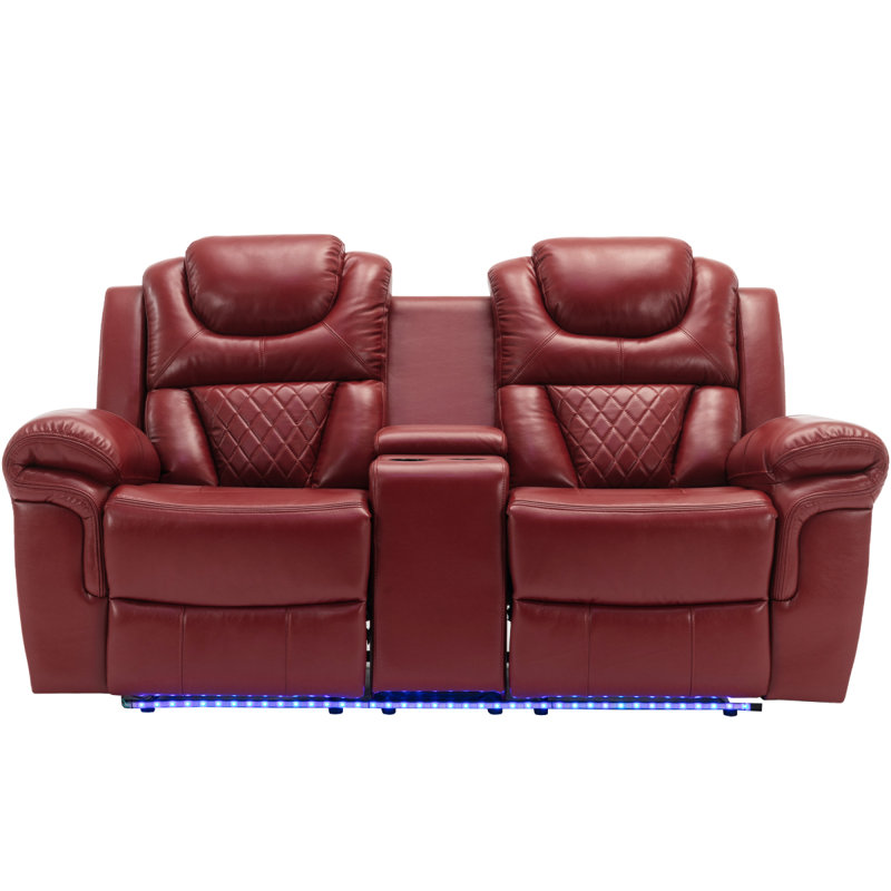 Fauteuil inclinable manuel de cinéma maison, Rouge