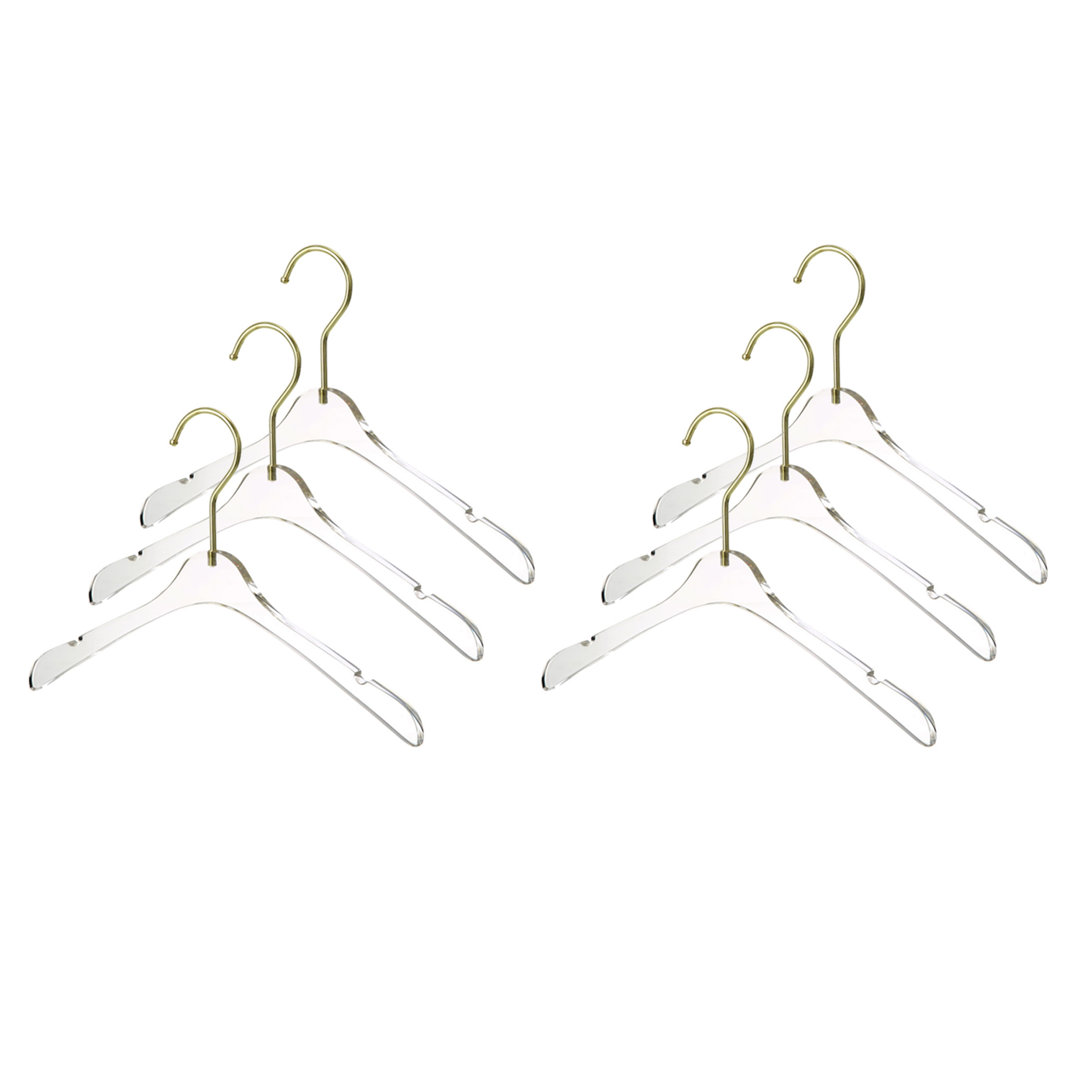 Quality Acrylic Clear Hangers, Clothes Hangers Organizes Closet, Baby Rebrilliant