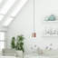 Luminaire suspendu tambour 1 lumière DEL Essoura-1799611235