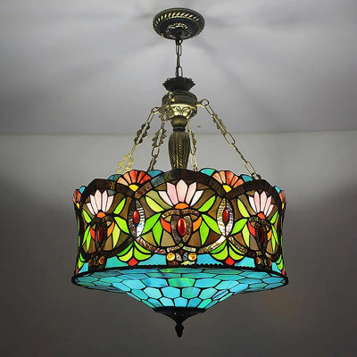 Luminaire suspendu inversé Tiffany Chandelier Crafts