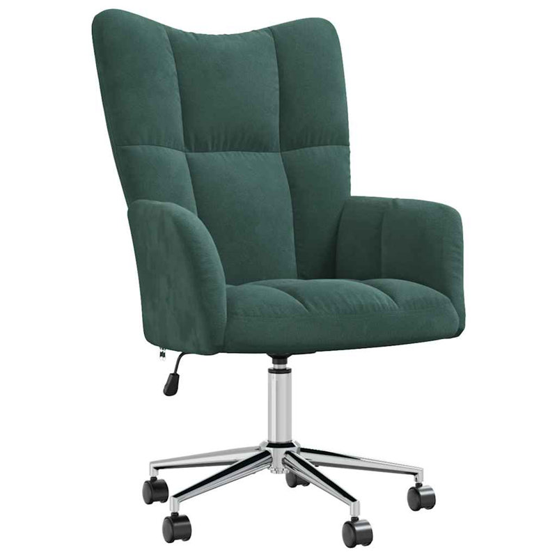 Ebern Designs Moenkopi Task Chair, Dark Green Polyester