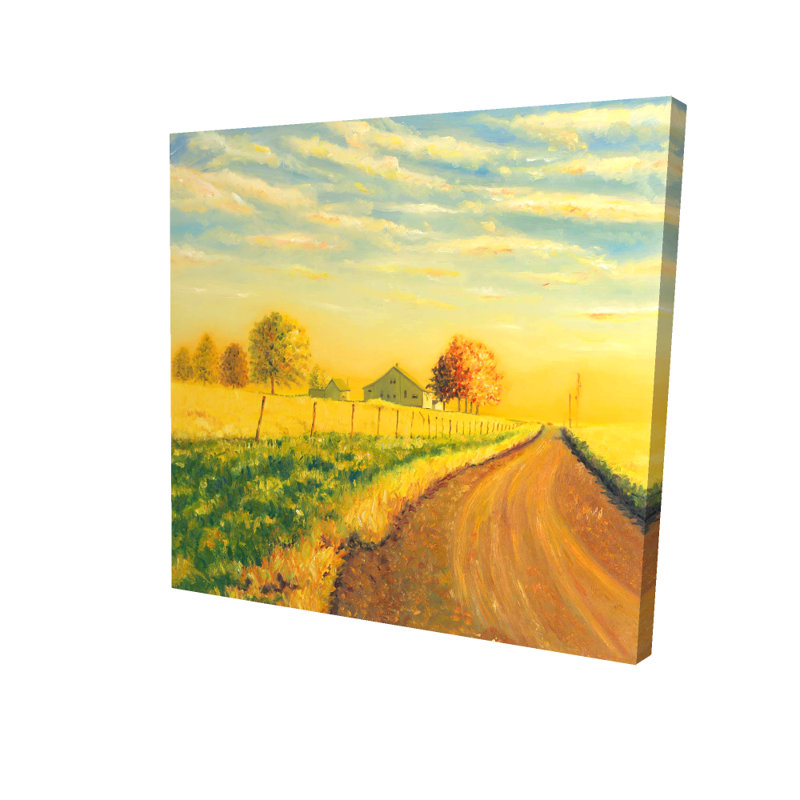 Rustic Landscape Canvas - In the Countryside for Home Decor