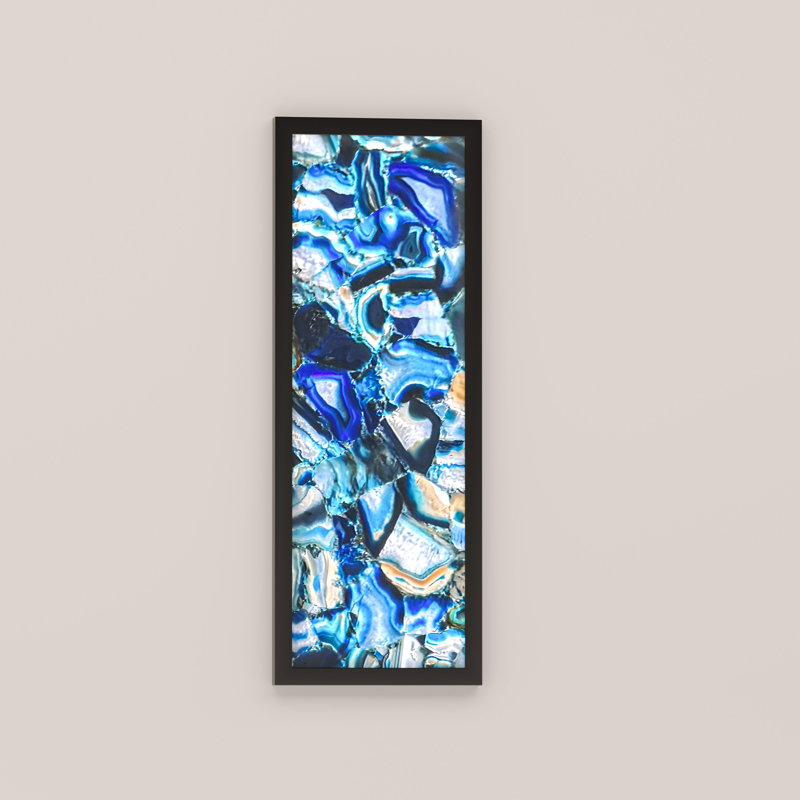 Framed Backlit Gemstone Panel