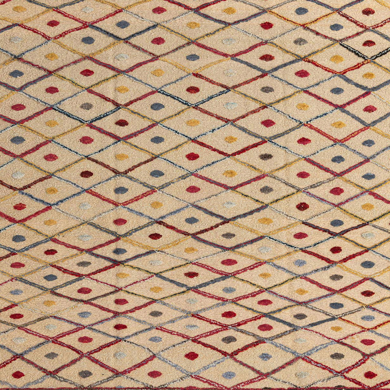 Tapis abstrait moderne 4764, Carré 6 pi