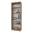 Natural Oak And White 5-Shelf Bookcase With Open Storage-830927834-830927833