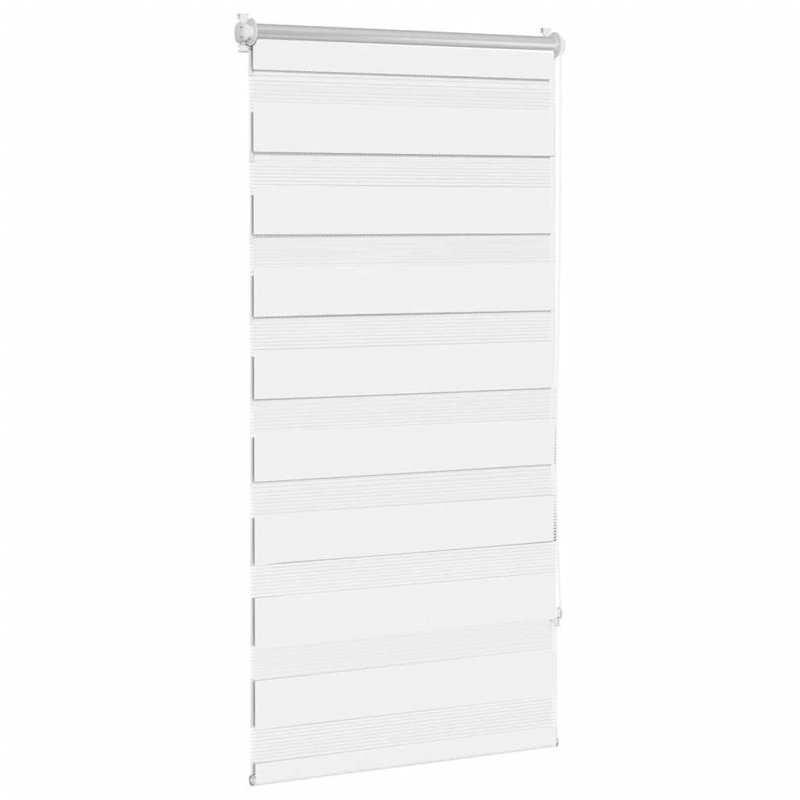 Semi Sheer Roller Blind, White, 80cm W x 150cm L