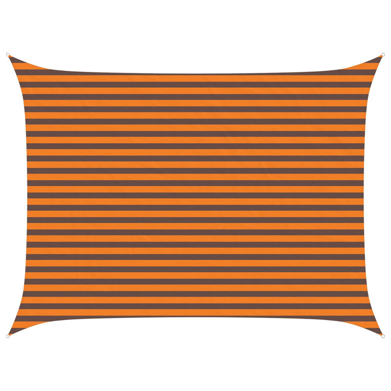 Vidaxl Sunshade Sail Oxford Fabric Rectangular Patio Shade Sunscreen Canopy, Orange/Brown, 3m W x 4m L