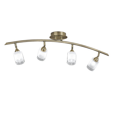 Saniyah Clear Glass Flush Mount