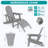  2-Person Outdoor Adirondack Chair with Ottoman-1533697959