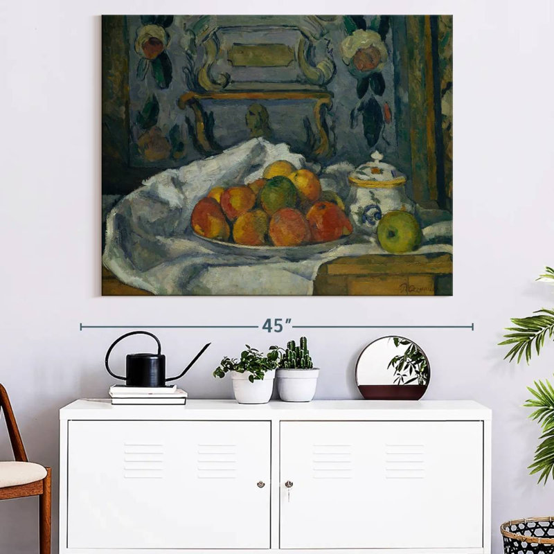 Plat de pommes Cezanne, H 32 po x l 40 po